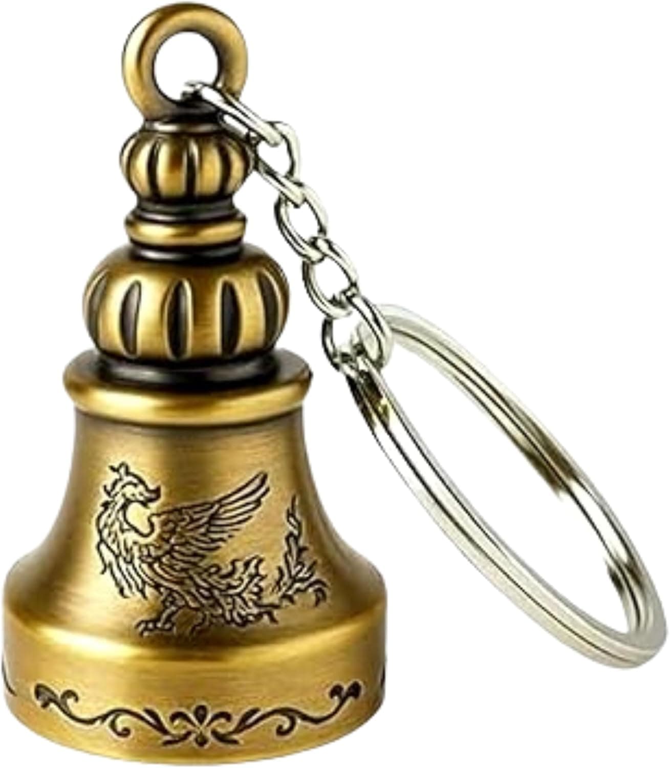 OTTAVO Guardian Bell Keychain — Oxidized Copper